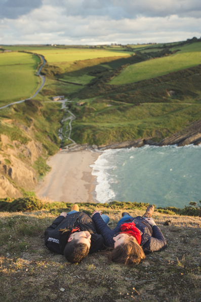 Pre-wedding shoot at Mwnt Church by Whole Picture Weddings