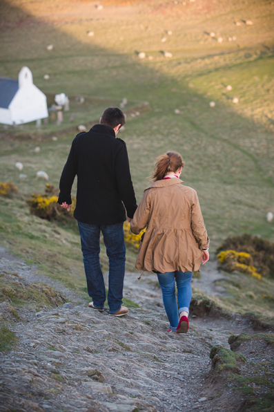 Pre-wedding photoshoot at Mwnt Church by Whole Picture Weddings