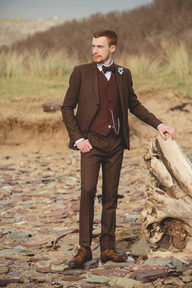 Wedding beach photos at Manorbier Castle by Whole Picture Weddings