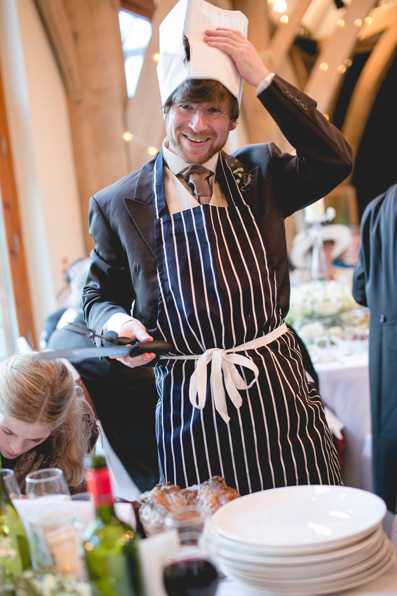 Get the guests involved - a chef per table! |Spring wedding at Rhosygilwen by Whole Picture Weddings